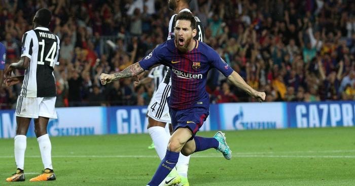 Cú đúp của Messi giúp Barcelona đánh bại Juventus trên sân Camp Nou. Ảnh: Internet