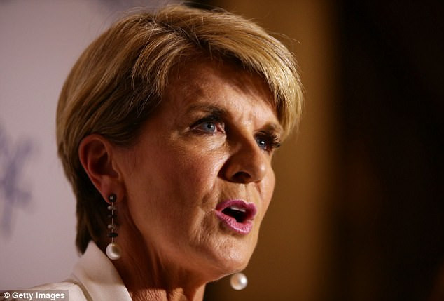 Ngoại trưởng Australia Julie Bishop. Ảnh: AP