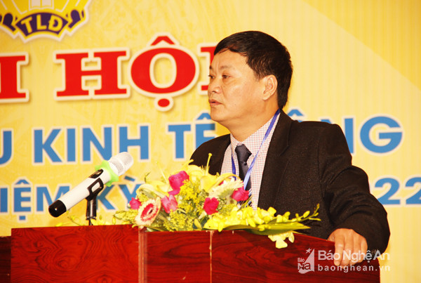 Đồng chí Nguyễn Kỳ Sơn phát biểu chỉ đạo tại đại hội. Ảnh: Cảnh Nam