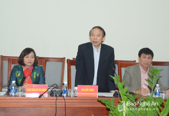  Phó Chủ tịch Tổng LĐLĐ Việt Nam- Mai Đức Chính đánh giá: Nghệ An là đơn vị thực hiện rất tốt