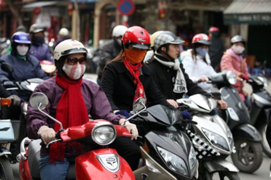 Khu vực Hà Nội ngày 25/11 trời rét đậm, nhiệt độ thấp nhất vào đêm và sáng từ 12-14 độ. Ảnh minh họa