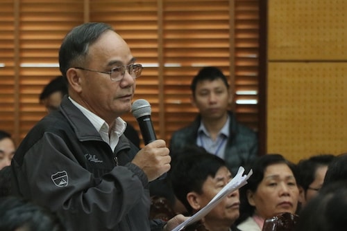 Cử tri Phan Văn Nhâm. Ảnh: Võ Hải