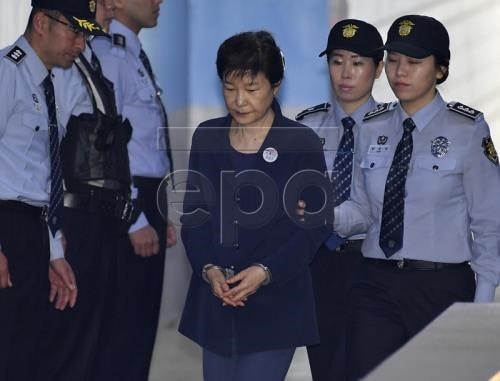 Cựu Tổng thống Hàn Quốc Park Geun-Hye. Ảnh: EPA