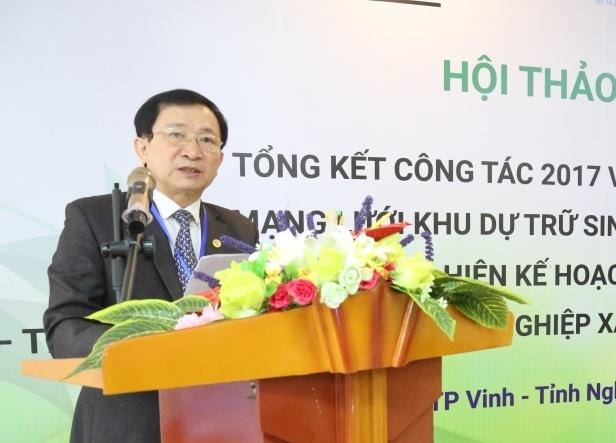 Đồng chí Đinh Viết Hồng - Phó Chủ tịch UBND tỉnh Nghệ An phát biểu khai mạc Hội thảo. Ảnh: M.K