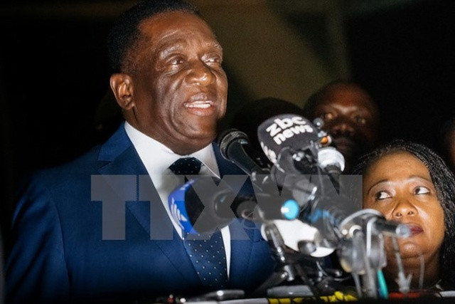 Tân Tổng thống Zimbabwe Emmerson Mnangagwa. Nguồn: AFP/TTXVN