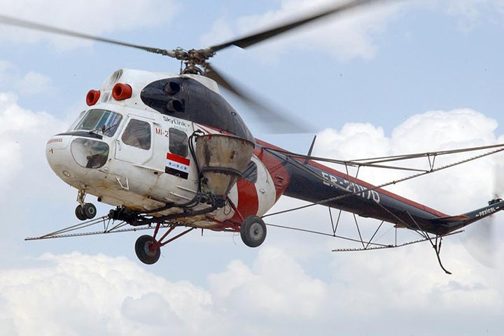 Trực thăng huấn luyện Mil Mi-2. Có gần 5.500 chiếc được chế tạo trong giai đoạn từ năm 1965-1998.