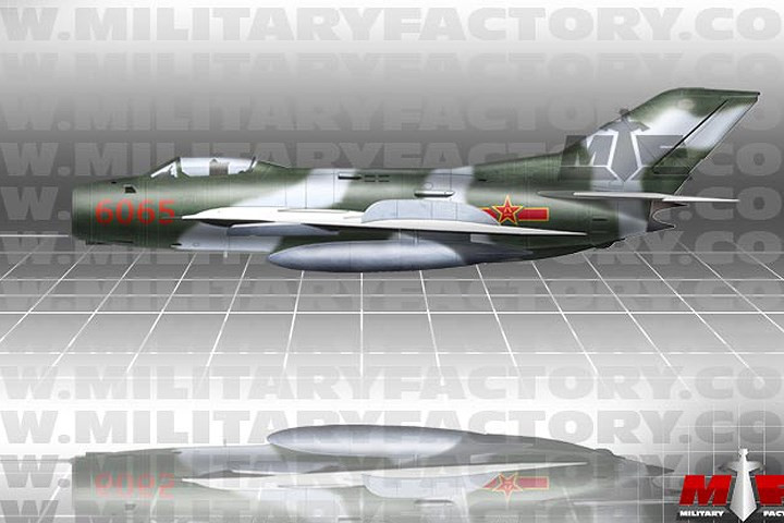 Tiêm kích đánh chặn Shenyang J-6 do Trung Quốc chế tạo nhái theo MiG-19 của Liên Xô.