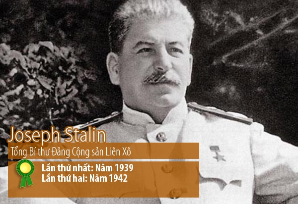 Iosif Vissarionovich Stalin (phát âm:ˈjosʲɪf vʲɪsɐˈrʲonəvʲɪt͡ɕ ˈstalʲɪn (trợ giúp·chi tiết), tiếng Nga: Иосиф Сталин, thường gọi tắt là Stalin) (21/12/1879 – 5/3/1953)[1] là lãnh đạo tối cao của Liên bang Xô viết từ giữa thập niên 1920 cho đến khi qua đời năm 1953.  Là một nhà cách mạng Bolshevik tham gia vào Cách mạng tháng Mười năm 1917, Stalin nhậm chức Tổng bí thư Ban chấp hành Trung ương Đảng năm 1922, khi đó chỉ là một vị trí ít có quyền lực. Stalin chiến thắng trong cuộc đấu tranh quyền lực sau khi Lenin qua đời năm 1924 và đến khoảng cuối thập niên 1920 ông nắm quyền tối cao tuyệt đối ở Liên Xô qua các thời kỳ công nghiệp hóa và hợp tác hóa những năm 30, Chiến tranh Xô-Đức và thời kỳ đầu Chiến tranh Lạnh. Bên cạnh vị trí lãnh đạo đảng, ông cũng từng đảm nhiệm các vị trí Chủ tịch Hội đồng Bộ trưởng, Dân ủy (tức Bộ trưởng) Quốc phòng Liên Xô, Nguyên soái Liên Xô.