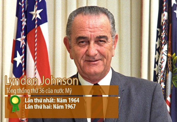 Lyndon Baines Johnson (phát âm tiếng Anh: /ˈlɪndən ˈbeɪnz ˈdʒɒnsən/; 27 tháng 8 năm 1908 – 22 tháng 1 năm 1973), là Tổng thống Hoa Kỳ thứ 36, tại vị trong giai đoạn 1963–1969. Trước đó, ông đảm nhiệm chức vụ Phó Tổng thống Hoa Kỳ thứ 37 trong giai đoạn 1961–1963. Ông là một trong bốn người duy nhất đắc cử bốn chức vụ liên bang: hạ nghị sĩ, thượng nghị sĩ, phó tổng thống, và tổng thống.[1]  Lyndon B. Johnson là một Đảng viên Đảng Dân chủ đến từ Texas, ông đảm nhiệm chức vụ Hạ nghị sĩ từ năm 1937 đến năm 1949, đảm nhiệm chức vụ Thượng nghị sĩ từ năm 1949 đến năm 1961, trong đó có sáu năm làm lãnh tụ phe đa số trong Thượng nghị viện, hai năm làm lãnh tụ phe thiểu số trong Thượng nghị viện và hai năm làm phó lãnh tụ phe đa số trong Thượng nghị viện. Sau khi thất bại trong chiến dịch giành quyền được Đảng Dân chủ đề cử tranh cử Tổng thống năm 1960, Lyndon B. Johnson được John F. Kennedy yêu cầu làm người đồng tranh cử trong bầu cử tổng thống 1960. Sau khi Tổng thống John F. Kennedy bị ám sát vào ngày 22 tháng 11 năm 1963, Phó Tổng thống Lyndon B. Johnson kế vị chức vụ tổng thống. Ông hoàn thành nhiệm kỳ của John F. Kennedy, và đại thắng trước Barry Goldwater trong bầu cử tổng thống năm 1964.