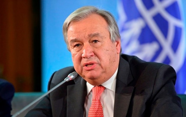 Tổng thư ký Liên Hợp Quốc Antonio Guterres nhấn mạnh, quyết định của Washington có thể tác động tiêu cực đến triển vọng hòa bình giữa Israel và Palestine. Ông cho rằng, vấn đề Jerusalem phải được giải quyết thông qua đàm phán giữa hai bên.