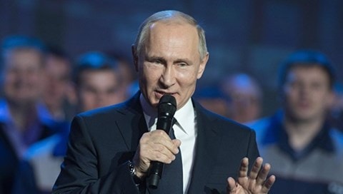 Ông Putin tuyên bố chính thức tranh cử Tổng thống Nga 2018.