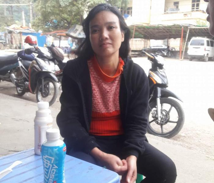 Chị Lê Thị Lới lúc mới trở về Việt Nam. Ảnh mạng xã hội