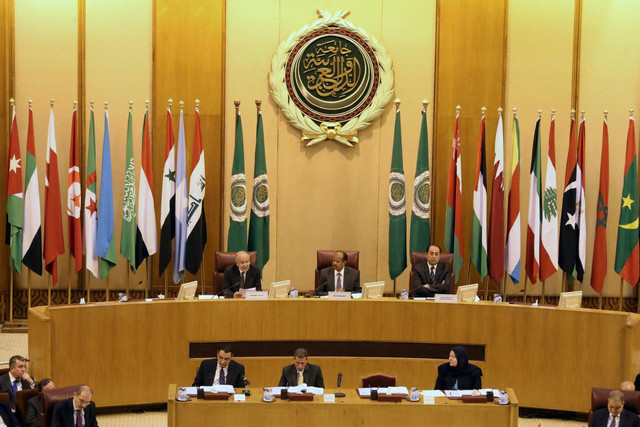Cuộc họp khẩn của Liên đoàn Ả rập. Ảnh: Reuters