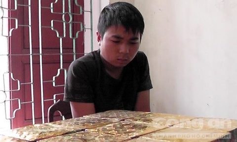 Đối tượng Đoàn tại cơ quan công an.