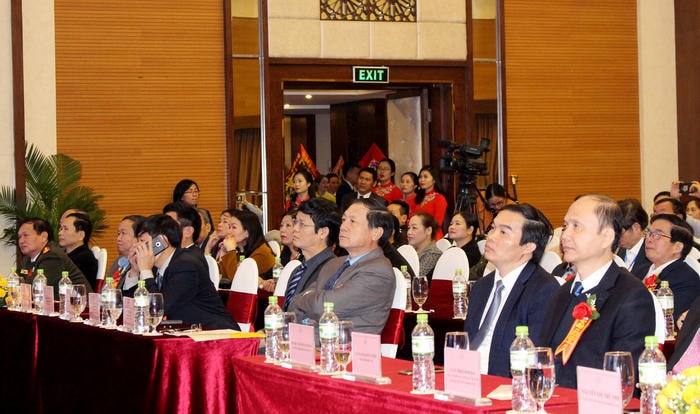 Các đại biểu tham dự buổi lễ. Ảnh: Đinh Nguyệt
