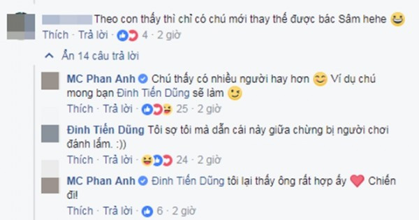 Phan Anh đánh giá cao “Giáo sư Cù Trọng Xoay” cũng có thể là gương mặt thay thế MC Lại Văn Sâm.