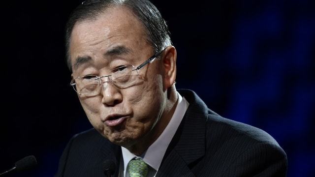 Cựu TTK LHQ Ban Ki-moon. Ảnh: AP