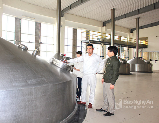Công ty CP bia Hà Nội Nghệ An giảm thu ngân sách khoảng 70 tỷ đồng. Ảnh: Trân Châu