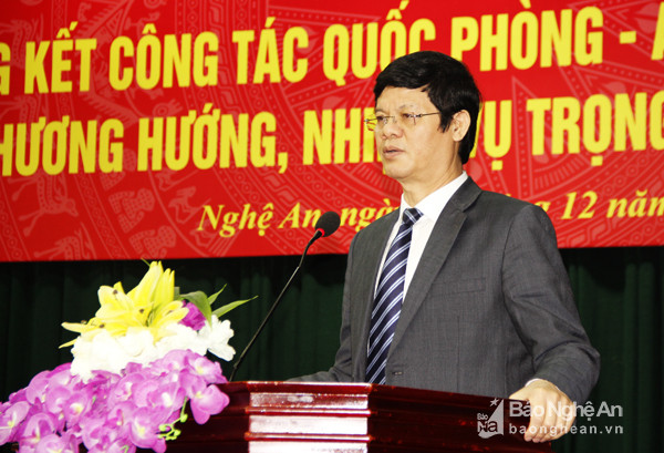 Đồng chí Lê Xuân Đại kêt luận hội nghị.