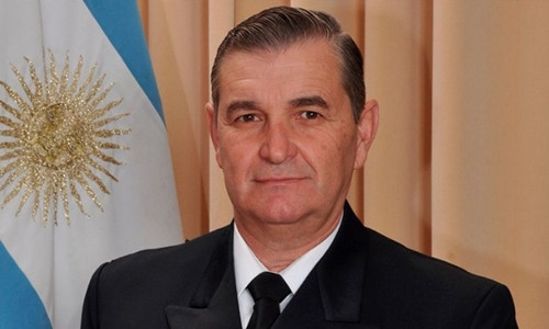 Đô đốc Marcelo Srur, tư lệnh hải quân Argentina. Ảnh: El Cronista.