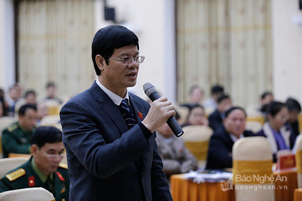 Đại biểu Lê Xuân Đại - Phó Chủ tịch Thường trực UBND tỉnh. Ảnh: Đức Anh