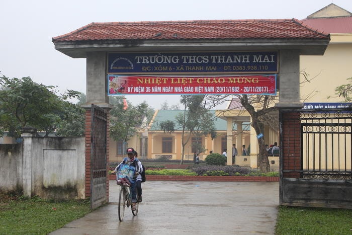 Trường THCS Thanh Mai (huyện Thanh Chương). Ảnh: HT