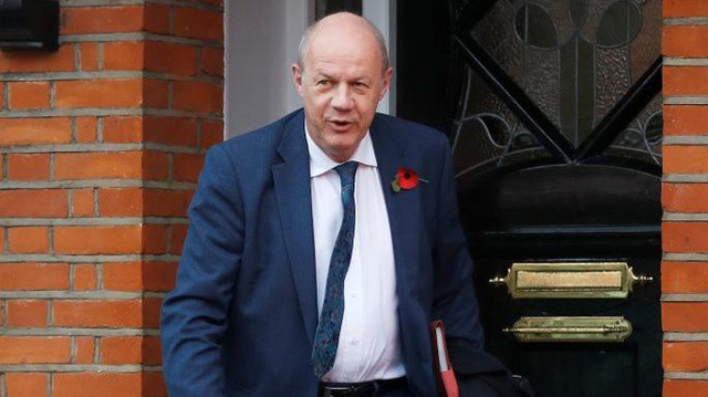 Ông Damian Green, phó thủ tướng kiêm chánh văn phòng nội các Anh.  Ảnh: Reuters