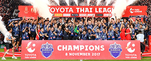 CLB Buriam United đang đứng đầu Thai Premier League 2017. Ảnh: Internet