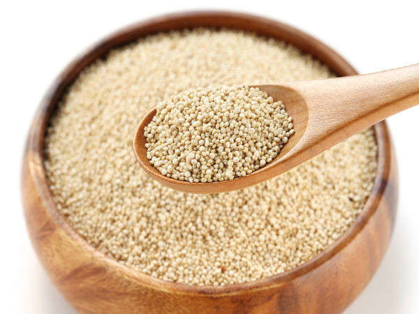 Quinoa (diêm mạch) là thức ăn dinh dưỡng những người muốn tạo cơ bắp ở vùng mông và vcác vùng khác trên cơ thể. Ảnh: Boldsky.
