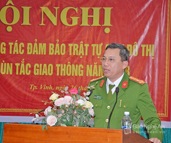 Ông Hoàng Duy Hà- Phó Trưởng Công an TP Vinh