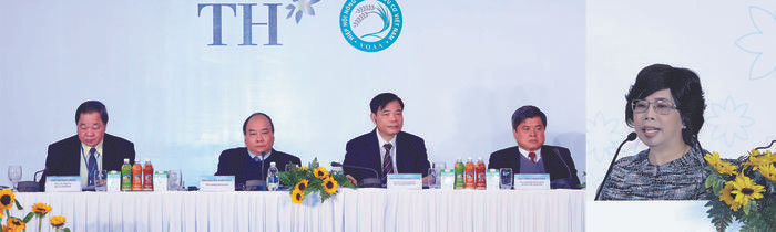 Bà Thái Hương phát biểu tại Diễn đàn Quốc tế về nông nghiệp hữu cơ.