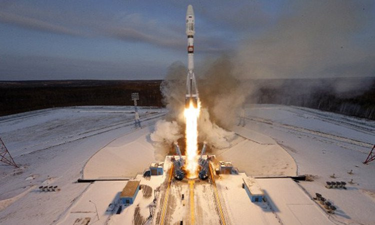 Quả tên lửa Soyuz-2 được phóng lên quỹ đạo.