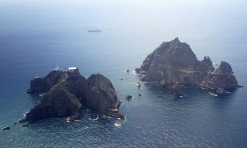 Đảo Dokdo/Takeshima. Ảnh: AP.