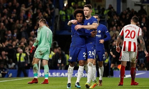 Chelsea có chiến thắng dễ dàng ở trận đấu cuối năm. Ảnh: Reuters.