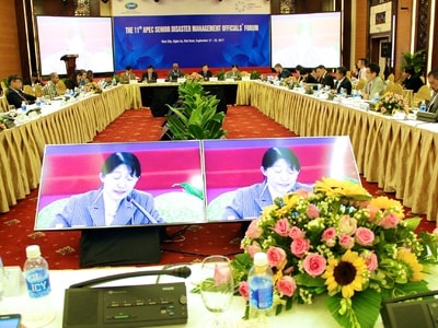 Hội nghị APEC 2017 về quản lý rủi ro thiên tai đã kết thúc sau 2 ngày làm việc. 