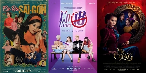 Màn bạc Việt Nam năm qua được nhớ tới với các tựa phim mang màu sắc tính nữ.