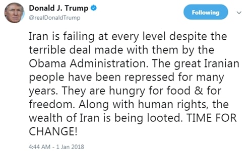 Tổng thống Mỹ Donald Trump nói đã đến lúc thay đổi