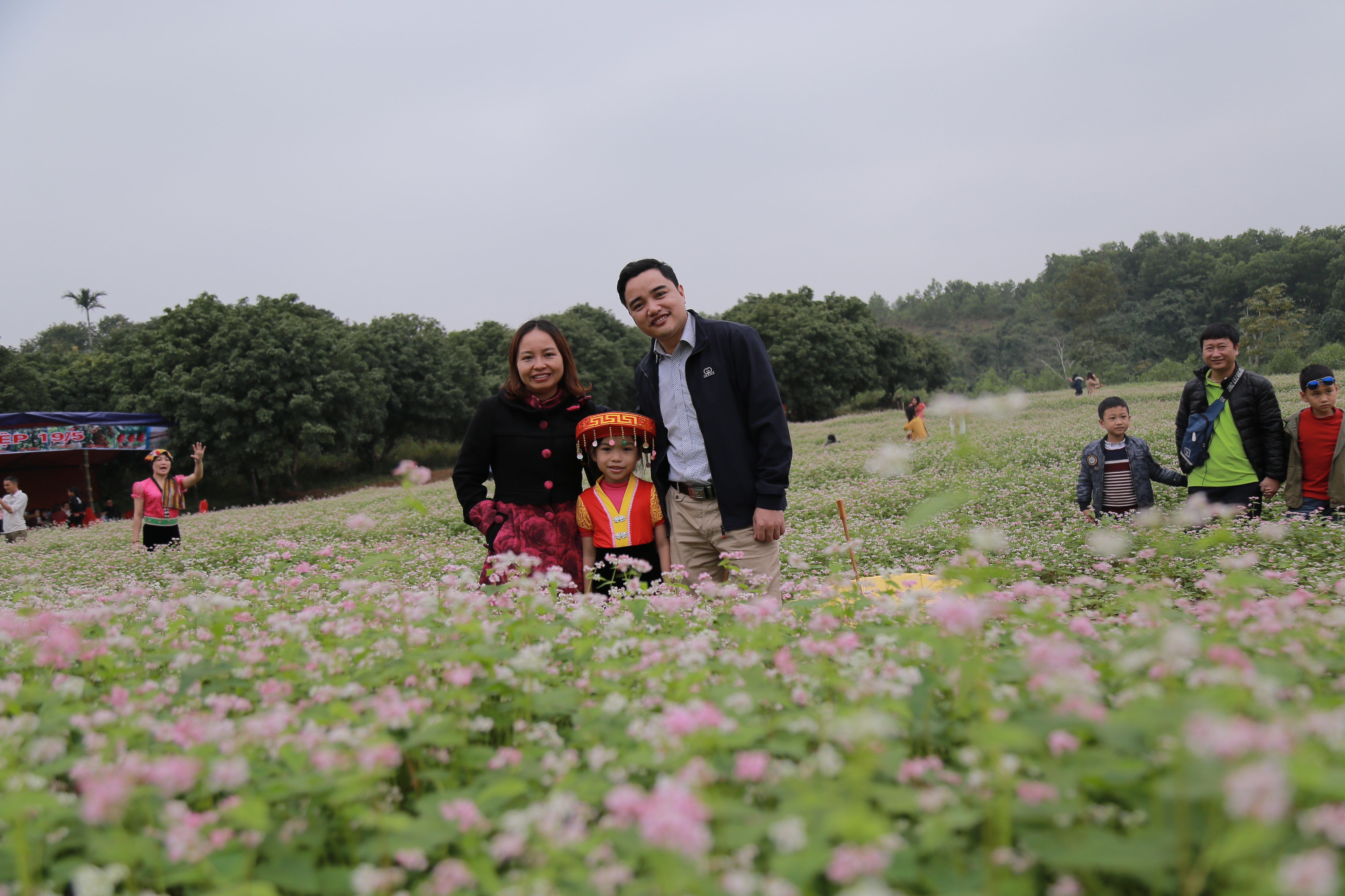 cuối tháng 10/2017, sau lần ông đi tham quan Lễ hội hoa tam giác mạch ở tỉnh Hà Giang. Ông đã tìm hiểu cách trồng cũng như cách làm du lịch từ hoa tam giác mạch của đồng bào Mông ở tỉnh này. Sau khi trồng, nhờ hợp khí hậu, tam giác mạch sinh trưởng và phát triển tốt, hiện cả vườn hoa đã nở rộ, thu hút khá nhiều du khách đến chiêm ngưỡng. Ngày mùng 1 Tết dương lịch, gia đình anh bắt đầu mở cửa đồng hoa, và ước tính đã có hơn 3.000 lượt khách đến tham quan.