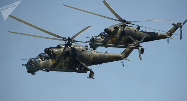 Trực thăng Mi-24 của Nga. Ảnh: Sputnik