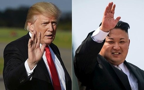 Tổng thống Mỹ Donald Trump (trái) và ông kim Jong-un. Ảnh: Reuters