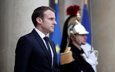 Tổng thống Pháp Emmnanuel Macron. Ảnh: AP