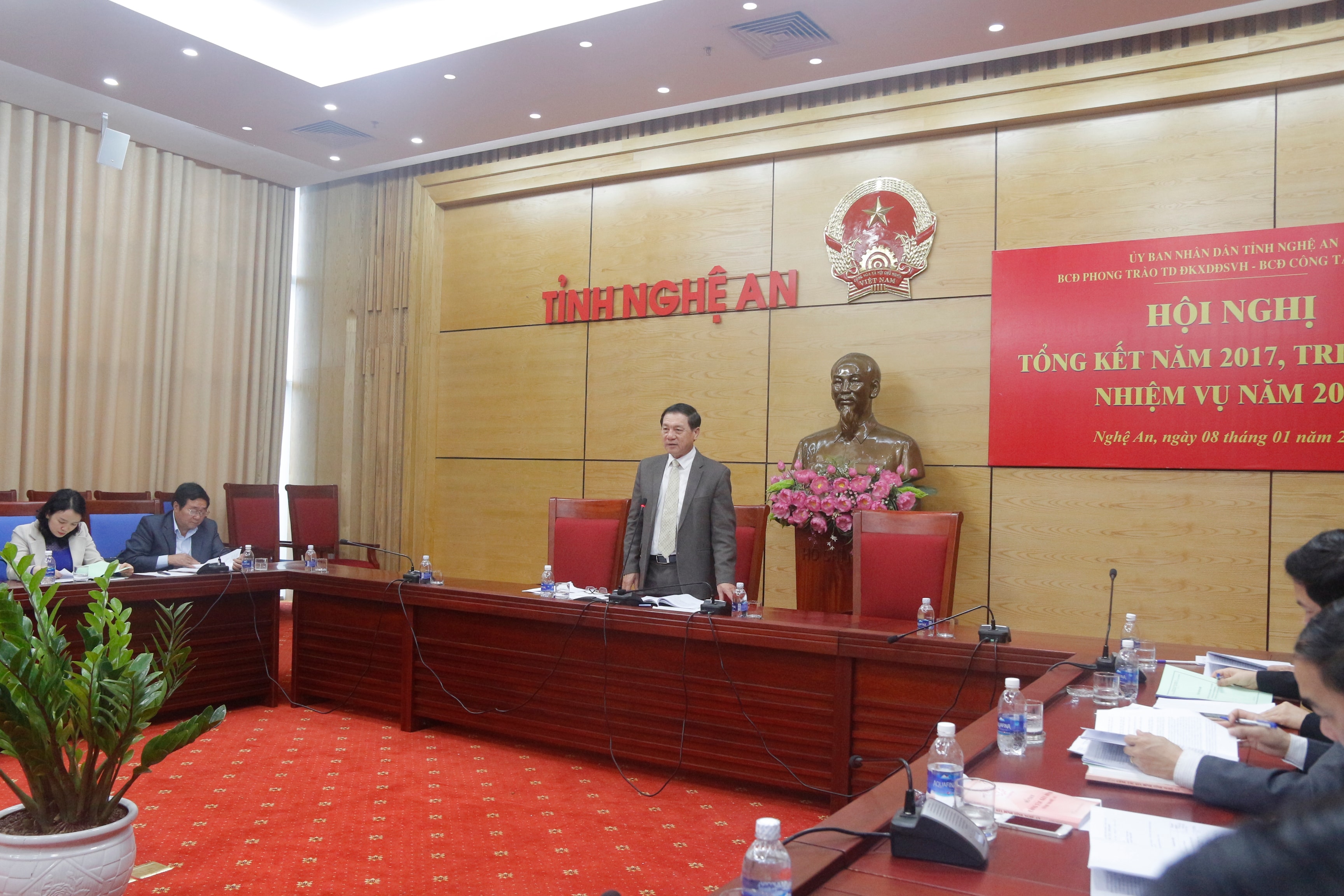 Đồng chí Lê Minh Thông phát biểu chỉ đạo tại hội nghị. Ảnh: Thanh Nga