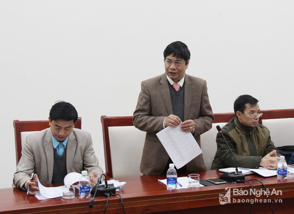 Phó Giám đốc Sở Công Thương Nguyễn Huy Cương đề nghị tăng tần suất quan trắc tại các cụm công nghiệp.