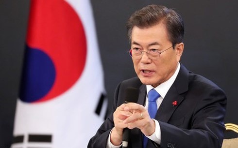 Tổng thống Hàn Quốc Moon Jae-In. Ảnh: Yonhap