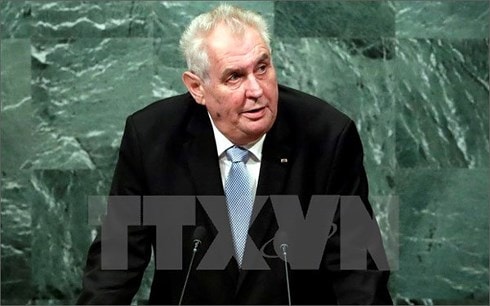 Tổng thống Cộng Séc Milos Zeman. Ảnh: EPA/TTXVN