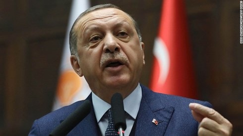 Tổng thống Thổ Nhĩ Kỳ Tayyip Erdogan. Ảnh: CNN