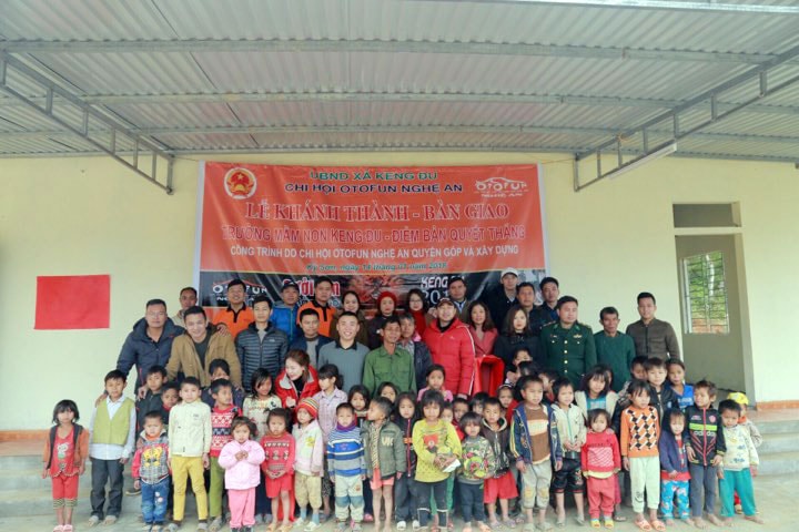 Lễ khánh thành và bàn giao trường mầm non Keng Đu điểm bản Quyết Thắng. 