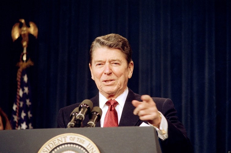 Tổng thống Mỹ Ronald Reagan.