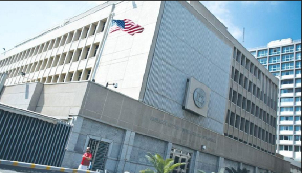 Đại sứ quán Mỹ tại Tel Aviv, Israe.. Ảnh: Reuters