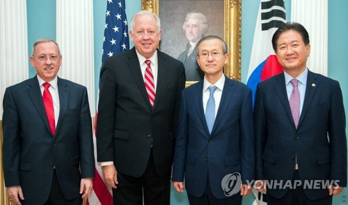 Hội nghị Bộ trưởng 2+2 Hàn-Mỹ diễn ra tại thủ đô Washington (Mỹ). Ảnh: AP